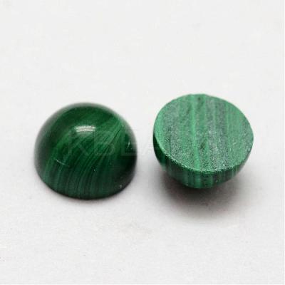 Dome Natural Malachite Cabochons G-O146-03A-1