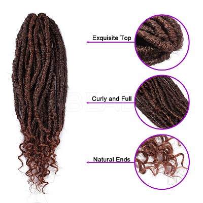 Curly Faux Locs Crochet Hair OHAR-G005-12D-1