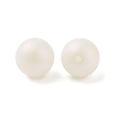 ABS Plastic Imitation Pearl Beads OACR-B026-01-1