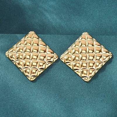 304 Stainless Steel Stud Earrings for Women LS-EJEW-K306-08G-1