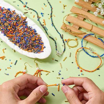 200G Electroplate Glass Seed Beads GLAA-SZ0002-17A-1
