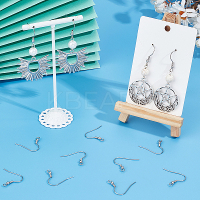 200Pcs 304 Stainless Steel Earring Hooks STAS-SC0008-23-1
