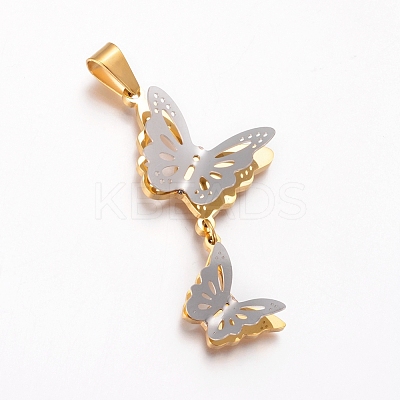 304 Stainless Steel Big Pendants STAS-I121-03-1