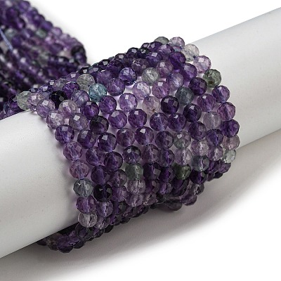 Natural Fluorite Beads Strands X-G-K315-B01-01-1