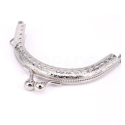 Iron Purse Frame Kiss Clasp Lock LS-FIND-WH0052-91D-1
