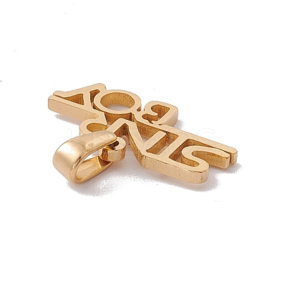 PVD Vacuum Plating 304 Stainless Steel Charms STAS-G284-07G-1