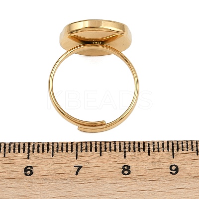 304 Stainless Steel Enamel Open Cuff Rings for Women RJEW-K301-06A-01-1