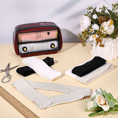 Cotton Elastic Ribbing Fabric for Cuffs DIY-WH0308-804C-1