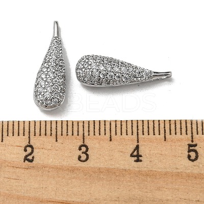 Brass Micro Pave Cubic Zirconia Pendants X-KK-H460-08P-1