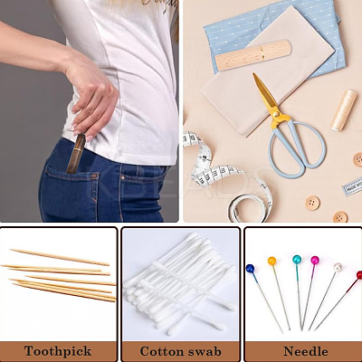 3pcs 3 Colors Sandalwood Leather Craft Sewing Needles Case Box AJEW-GF0011-72-1