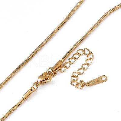 201 Stainless Steel Snake Chain Necklaces LS-NJEW-P268-A29-2X5-1
