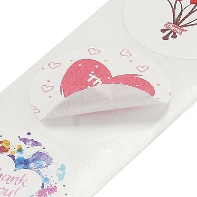 Thank You Theme Self Adhesive Paper Stickers DIY-M023-02A-1