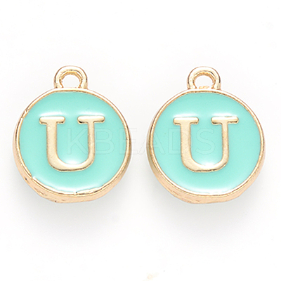 Golden Plated Alloy Enamel Charms LS-ENAM-S118-05U-1