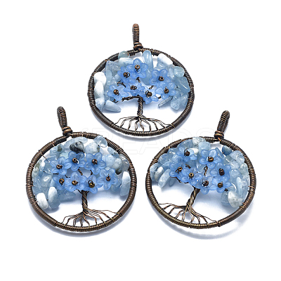 Natural & Synthetic Gemstone Pendants G-E529-A-1