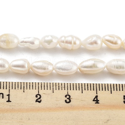 Natural Keshi Pearl Cultured Freshwater Pearl Beads Strands PEAR-P062-34-1