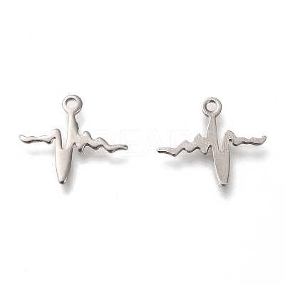 Non-Tarnish 304 Stainless Steel Pendants STAS-P266-09P-1