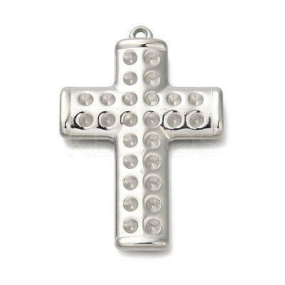 304 Stainless Steel Pendant Rhinestone Settings STAS-U031-08P-1