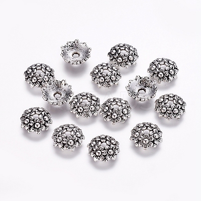 Tibetan Style Alloy Bead Caps LS-LF1650Y-1
