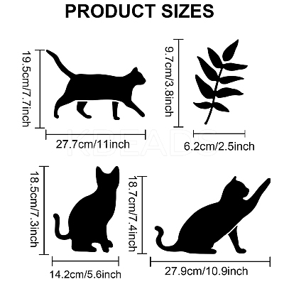1 Set Floral PET Hollow Out Drawing Painting Stencils DIY-MA0001-40-1