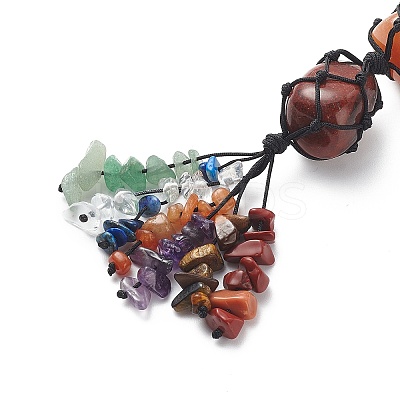 7 Chakra Gemstone Hanging Decorations HJEW-JM00805-01-1
