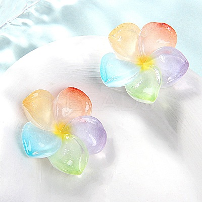 Transparent Resin Cabochons RESI-WH20001-32C-1