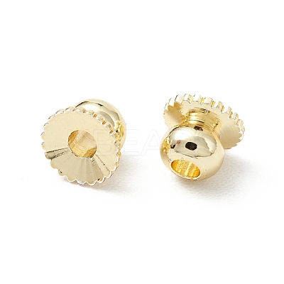 Rack Plating Brass Bead Cap X-KK-WH0060-03G-02-1