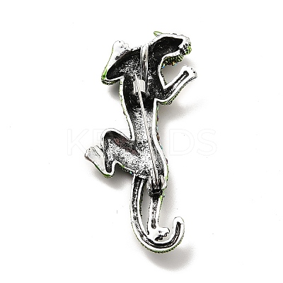 Alloy Rhinestone Brooches X-JEWB-P013-19AS-1