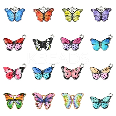 40Pcs Alloy Enamel Pendants ENAM-YW0005-25A-1