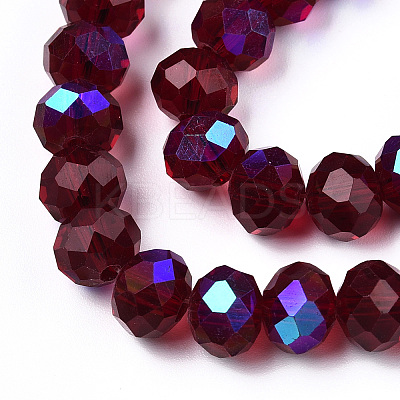 Electroplate Glass Beads Strands EGLA-A034-T1mm-L21-1