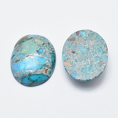 Regalite/Imperial Jasper/Sea Sediment Jasper Cabochons X-G-E464-42G-1