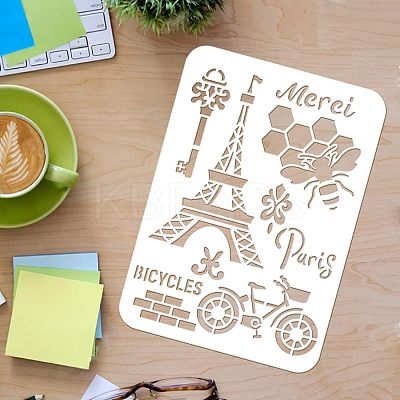 Large Plastic Reusable Drawing Painting Stencils Templates DIY-WH0202-034-1