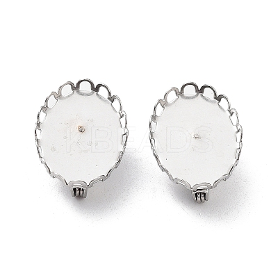 Non-Tarnish 304 Stainless Steel Brooch Base Settings FIND-D035-01A-P-1