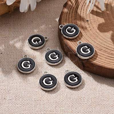 Platinum Plated Alloy Charms ENAM-S118-02G-P-1