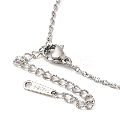 Non-Tarnish 304 Stainless Steel Pendant Necklaces NJEW-H010-02P-1