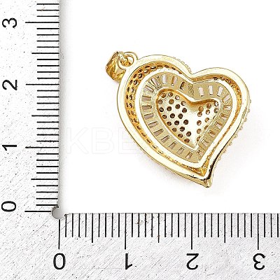 Brass Micro Pave Cubic Zirconia Pendants KK-S526-15G-A-1