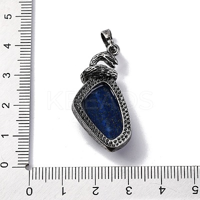 Dyed Natural Lapis Lazuli Pendants G-K338-42AS-09-1