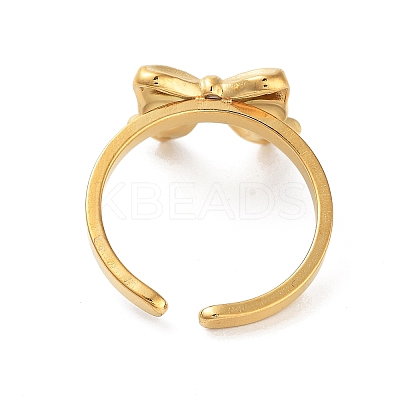 304 Stainless Steel Open Cuff Rings for Women LS-RJEW-Z044-02G-01-1