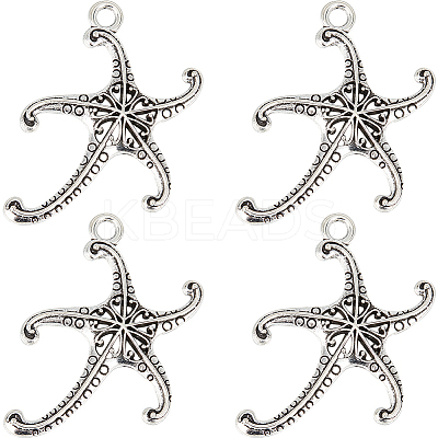40Pcs Tibetan Style Alloy Pendants FIND-SC0008-94-1