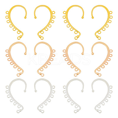 30Pcs 3 Colors Alloy Ear Cuff Findings FIND-TA0004-49-1