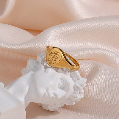 304 Stainless Steel Finger Rings for Women WG94360-01-1