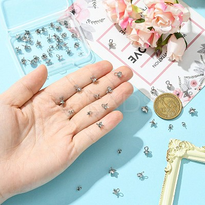 60Pcs 6 Styles 304 & 201 Stainless Steel Cup Peg Bails STAS-CJ0003-07-1