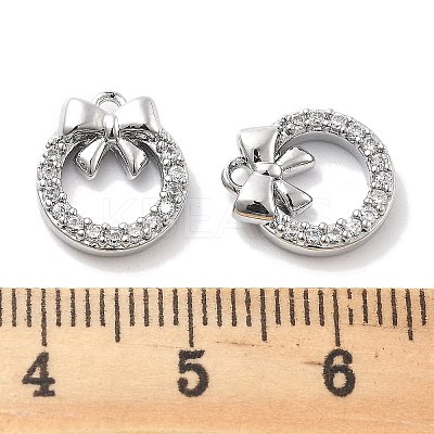 Micro Pave Cubic Zirconia Pendants KK-M102-09P-1