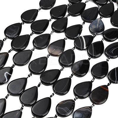 Natural Banded Agate/Striped Agate Beads Strands GG-CBAE0EB-01A-02-1