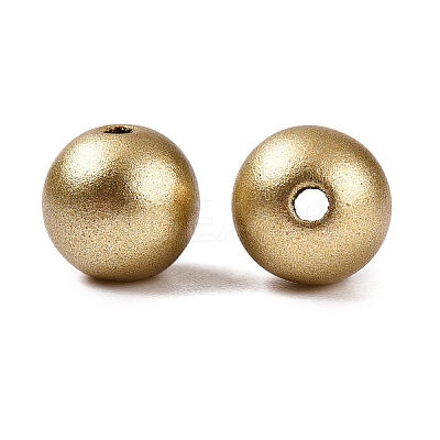 Matte Style Spray Painted Acrylic Beads X-ACRP-S669-8mm-02-1-1