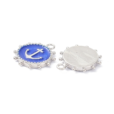 Eco-Friendly Stainless Steel Enamel Pendants STAS-C031-02P-01-1