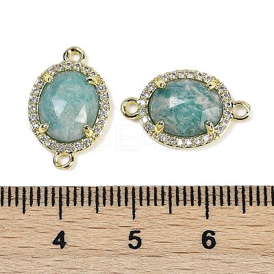 Natural Amazonite Faceted Oval Links G-B126-05G-03-1