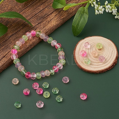 6 Style Imitation Gemstone & Opal Style Resin Beads and Glass Beads RESI-YW0001-14-1