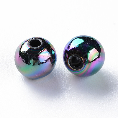 Opaque Acrylic Beads X-MACR-S370-D8mm-S002-1