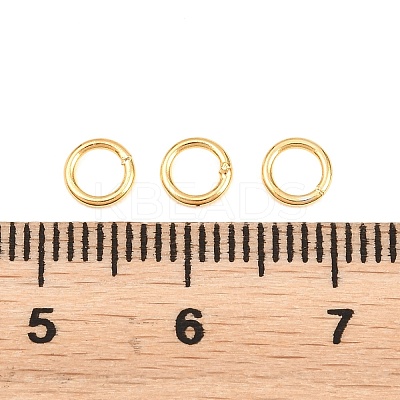 Brass Closed Jump Rings KK-D257-01G-03-1