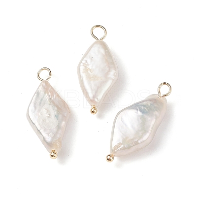 Natural Keshi Pearl Pendants X-PALLOY-JF01932-1